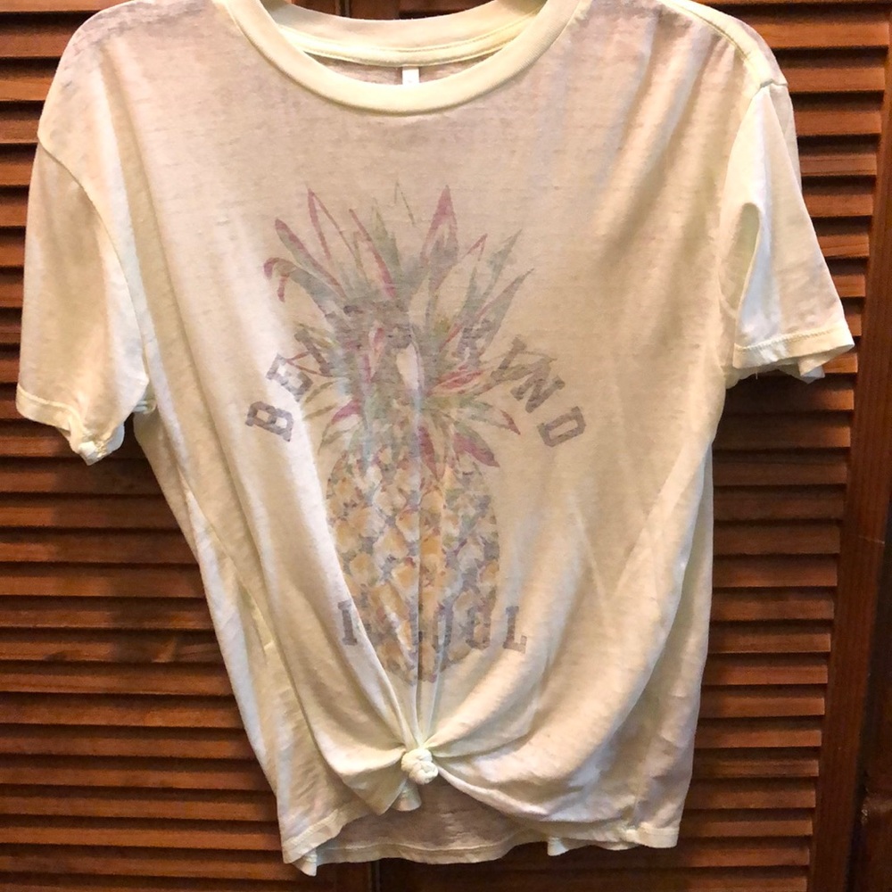 Z supply stitch fix xs reverse burnout pineapple t